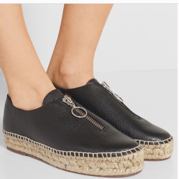 Alexander Wang Shoes - Alexander Wang: Devon Espadrille - Pebbled Leather